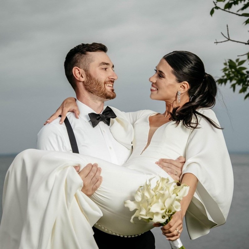 Bride in Fiori Bridal Dress